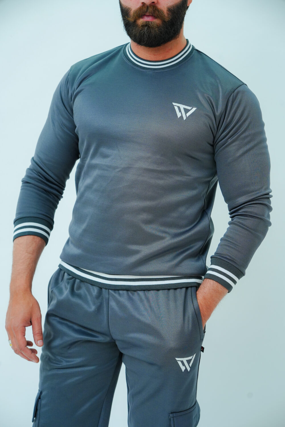 Charcoal Grey Tracksuit - Image 4